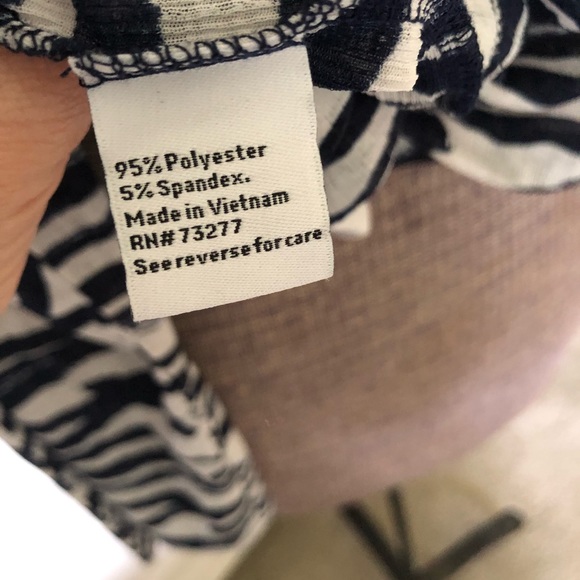 Nine West Navy & White Blouse - Picture 7 of 9